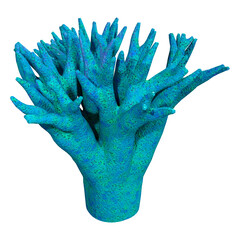 3D Rendering Coral on White © photosvac