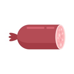 Bratwurst sausage icon flat isolated vector