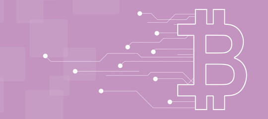 2d rendering bitcoin sign concept
