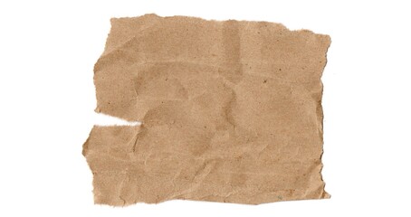 Kraft torn and creased Paper Texture for Background	