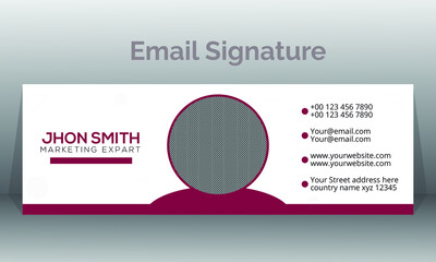 Unique Simple Email Signature design