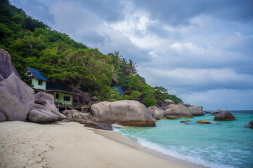 Obraz premium Beautiful and destination of thailand at Koh nang yuan island