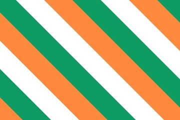 Geometric pattern in the colors of the national flag of Ireland. The colors of Ireland.