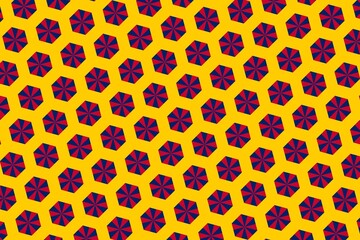 Simple geometric pattern in the colors of the national flag of Chad