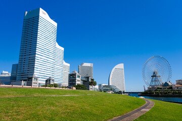 神奈川県横浜市 みなとみらいの街並み