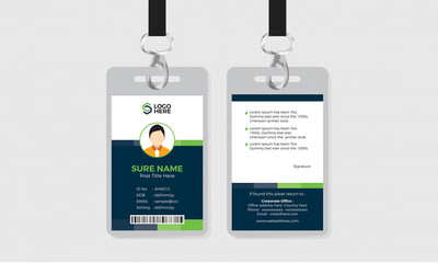 ID card Template Vector file 37