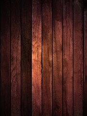 wall made of wooden boards painted in light brown color