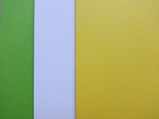 White, Green and Yellow Plain Paper Sheets