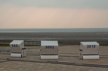 Blick auf das Wattenmeer in B&uuml;sum