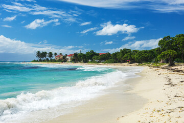 Raisins Clairs beach in Saint Francois in Guadeloupe - 478336925
