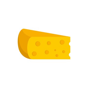 Wine cheese icon flat isolated vector