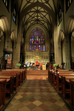 Church, Trinity Church, Religion, Trinity Place, New York City, New York, USA