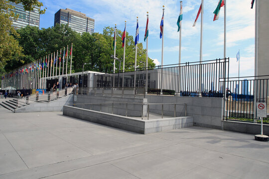 United Nations, United Nations Plaza, New York City, New York, United States