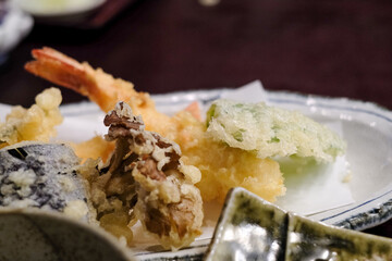 天ぷらの盛り合わせ