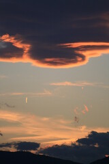 sky and mountains