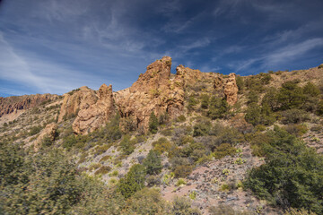 Fototapeta na wymiar Rock formations at Big Bend National Park, Texas, USA