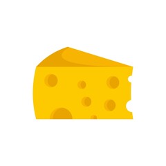 Sommelier cheese icon flat isolated vector