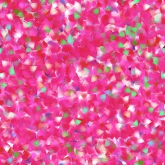 Obraz premium Pink, green and white small triangles. Water melon texture initation. Seamless pattern