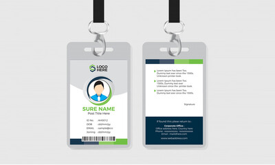 ID card Template Vector file 38