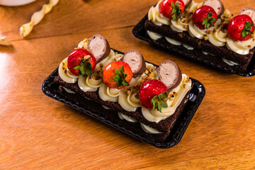 Delicious Bakery Bread Patisserie Coffee Food Menu Gourmet Meal Sweet Dessert Chocolate Strawberry Lemon Flour Cake Pie Piece Chicken Fry Cheese Pizza 