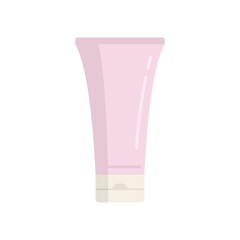 Cream tube icon flat isolated vector