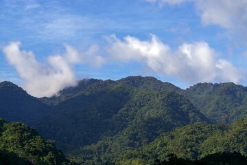 Fototapeta premium clouds over the mountains