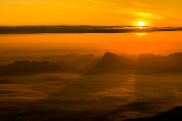 Sunrise at Phukradung National Park, Thailand