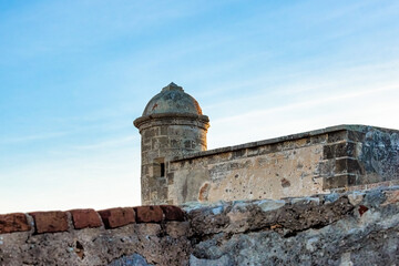 Colonial military turret in 'El Morro de Santiago de Cuba', Cuba