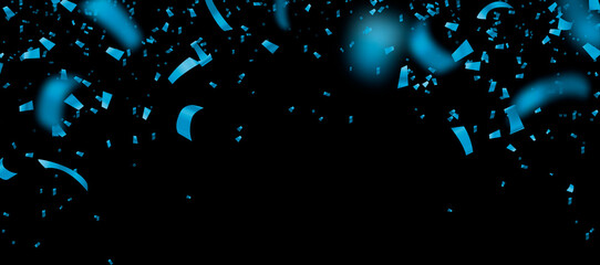 Celebration background template with confetti photo overlays.