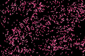 Celebration background template with confetti photo overlays.