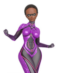 super girl is ready to combat