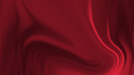 Fluid vibrant gradient of ruby red colors with smooth movement in the frame turns left with copy space. Abstract lines background concept