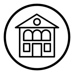 Circle And Sphere Flat Icon Isolated On White Background Flat Icon Isolated On White Background