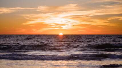 Sunset on the Pacific Ocean