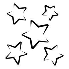 Starfall Flat Icon Isolated On White Background