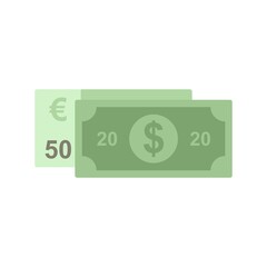 Affiliate marketing money icon flat isolated vector