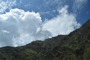 clouds over the mountains