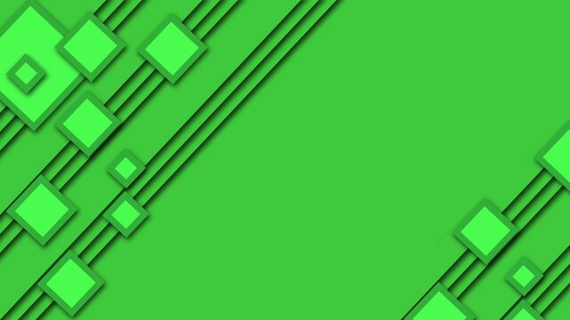 Abstract green background of graphic elements with place for your text or logo - 3D illustration