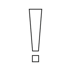 Exclamation danger sign. attention sign icon. Hazard warning attention sign. eps 10