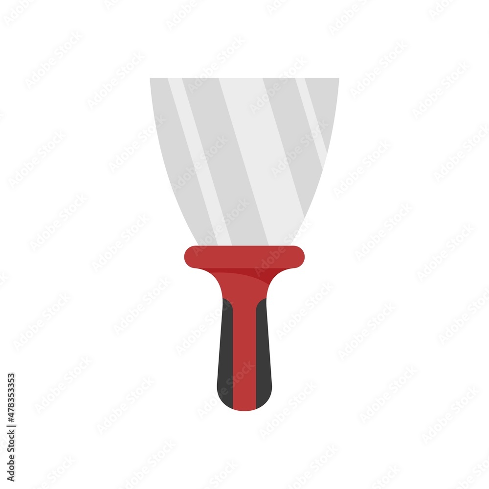 Canvas Prints putty knife house icon flat isolated vector