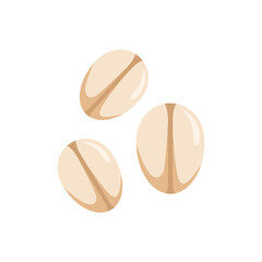 Cereal flakes icon flat isolated vector
