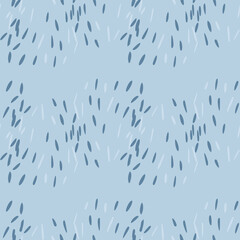 Doodle dashes seamless pattern with hand drawn. Modern abstract background. Vector illustration for textile.