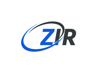 Obraz premium ZIR letter creative modern elegant swoosh logo design