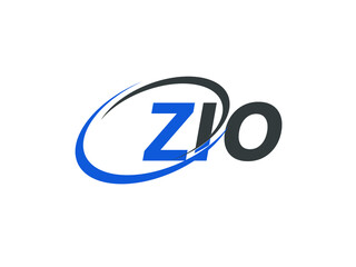 ZIO letter creative modern elegant swoosh logo design