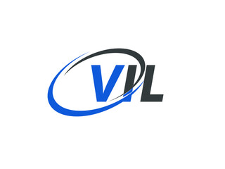 VIL letter creative modern elegant swoosh logo design