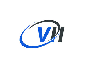 VII letter creative modern elegant swoosh logo design