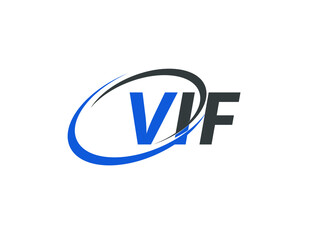 UIF letter creative modern elegant swoosh logo design