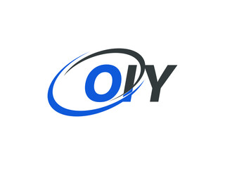 OIY letter creative modern elegant swoosh logo design