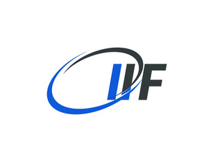 IIF letter creative modern elegant swoosh logo design