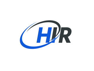 HIR letter creative modern elegant swoosh logo design